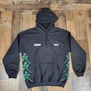 Civil Regime Medium Pullover Hoodie Rebel‎ Youth Roses Flame Graphic Black